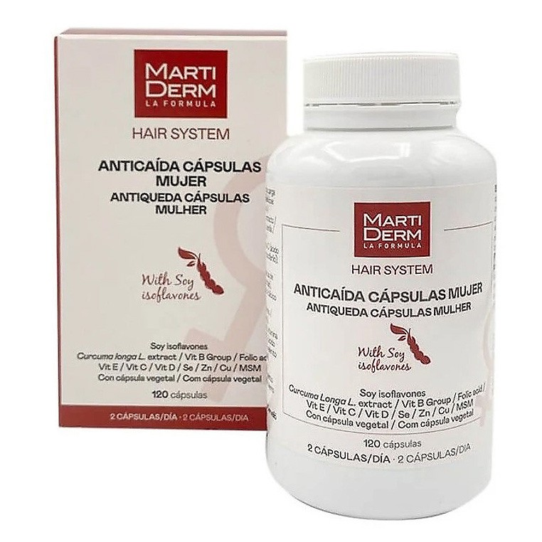 Martiderm anticaida mujer 120 capsulas.